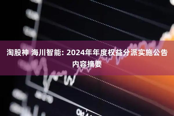 淘股神 海川智能: 2024年年度权益分派实施公告内容摘要